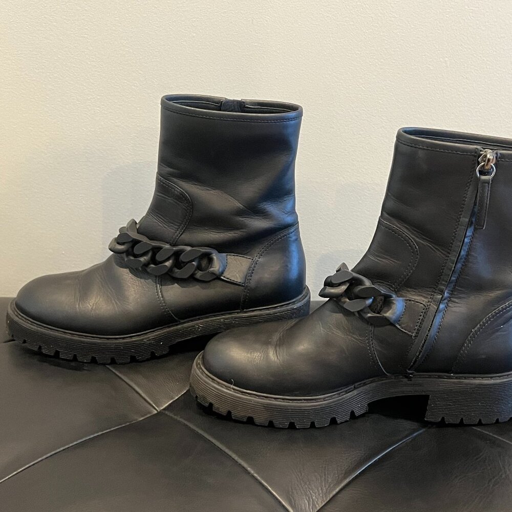 GIUSEPPE ZANOTTI Combat Boots w/ Chain Strap